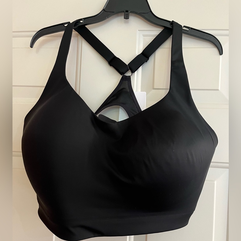 New Athleta Black Advance Bra B-G. Strong compression for high impact. Size 44DD - Picture 1 of 6